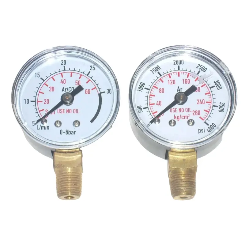 1-1/2" Dual-Gauge Argon Regulator With High-Pressure & Working-Pressure Readouts 1