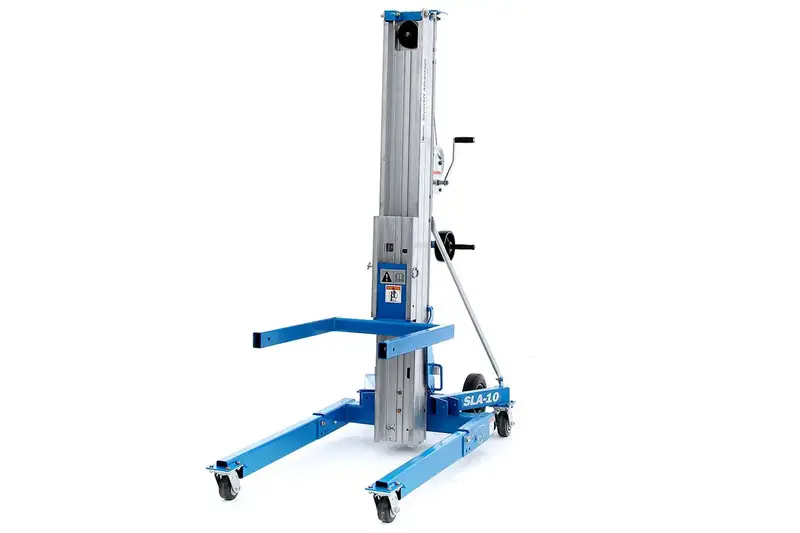 10-Foot Winch-Equipped Material Lift 1