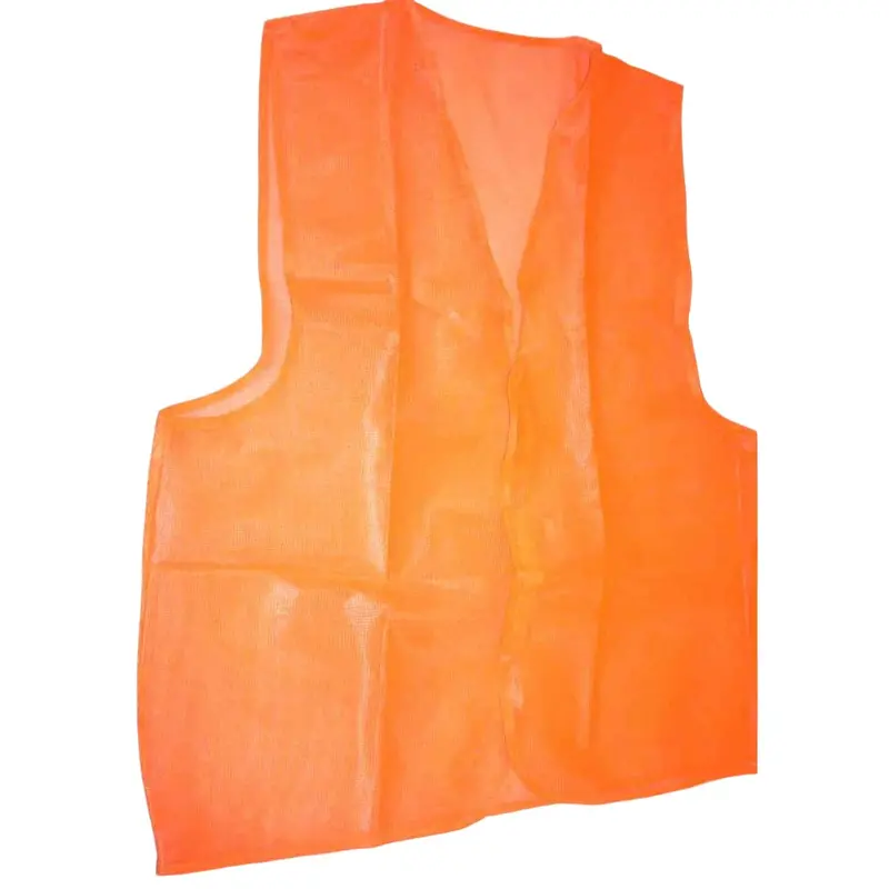10-Pack Orange Ansi-Compliant Zip-Front Safety Vests 1