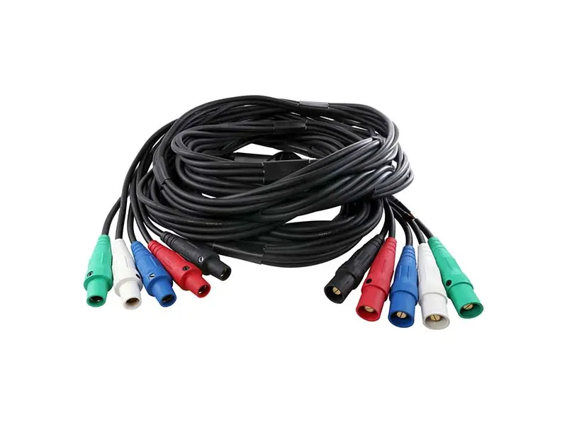 100-Amp 5-Wire Camlock Power Cable – Heavy-Duty, 100 Ft Length 1