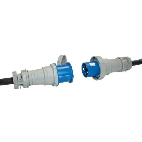 100A Pin-And-Sleeve Extension Cord: 120/208V 3-Phase Wye, 4 Awg, 5-Conductor, Type W, Black 2