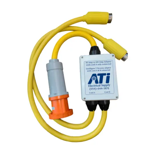 100A Shore Power Y-Splitter — Dock-Side Reverse Adapter 1