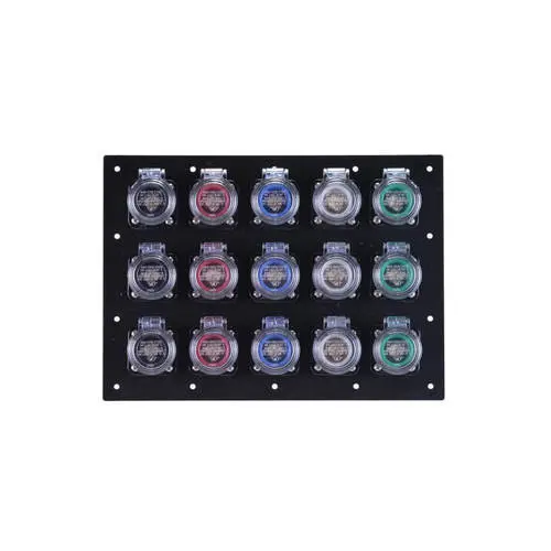 1200A Male Threaded-Post Cam Lock Panel – 15-Position, Non-Metallic Housing 1