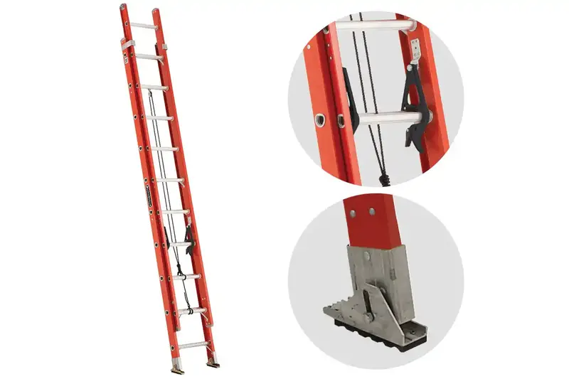 20-Foot Fiberglass Extension Ladder – Versatile & Durable 1