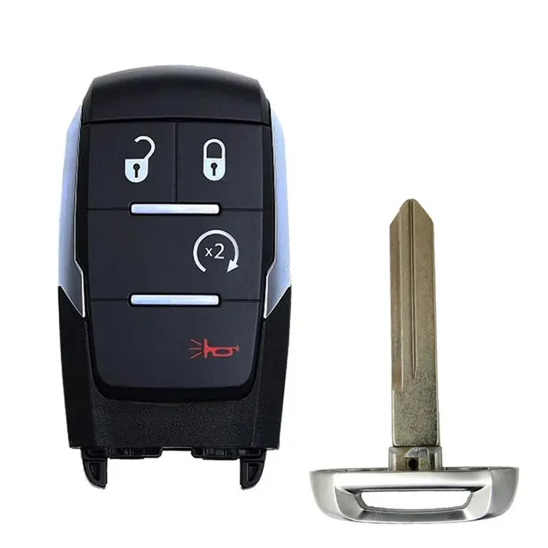 2019–2020 Ram 3500 Limited Smart Key – 4-Button Fob With Silver Housing, Fcc Id Gq4-76T (68376346Ac) 1