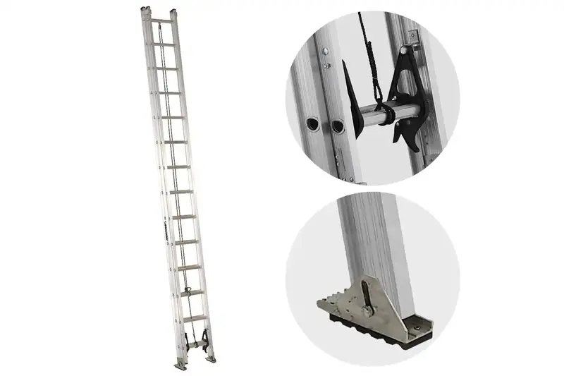 28-Foot Aluminum Extension Ladder – Balanced Strength & Mobility 1