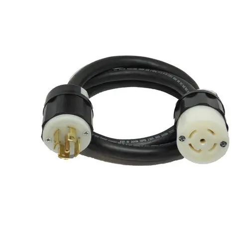 30A Nema L21-30 Extension Cord — 120/208V, Soow-A Jacket, 10 Awg, 5-Conductor 1