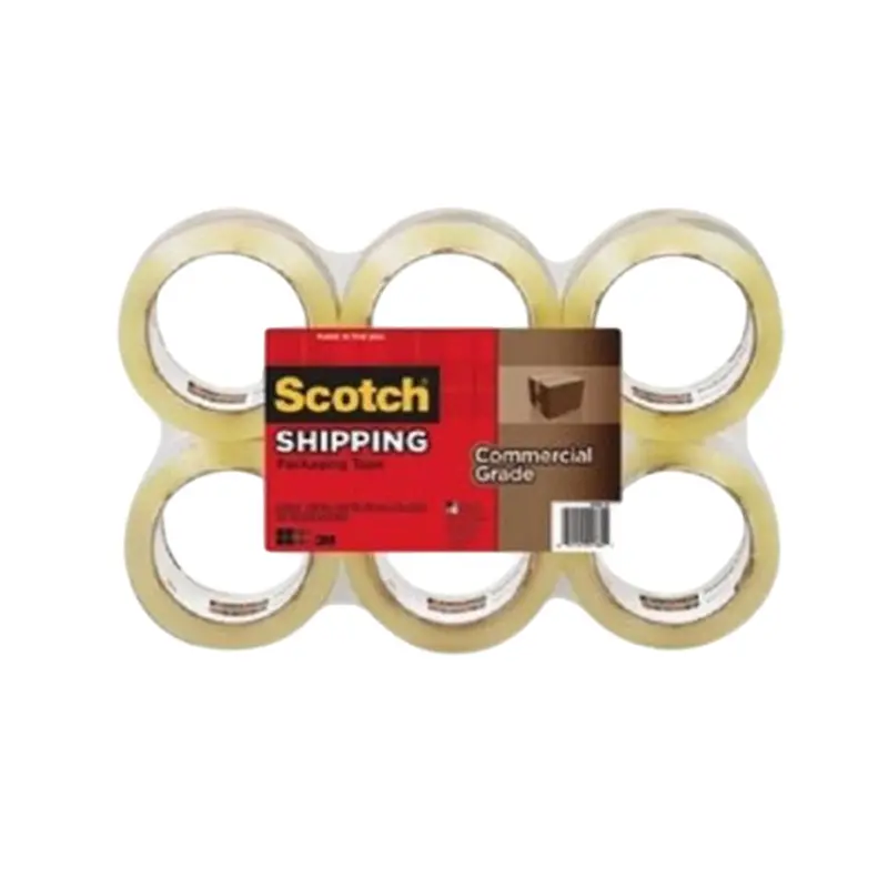 3M Commercial-Grade Packaging Tape – 6 Rolls Per Pack 1