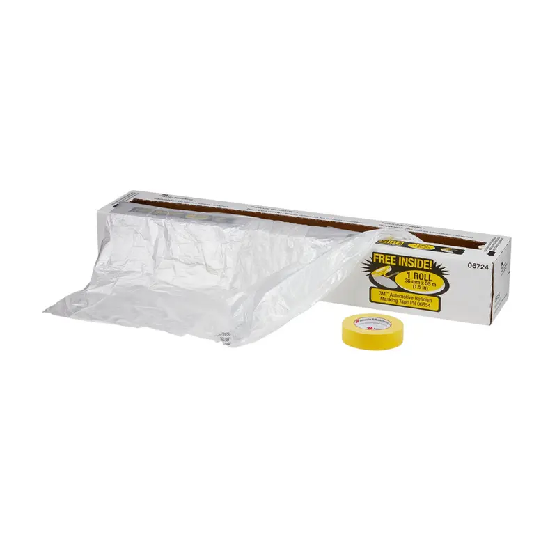 3M Plastic Sheeting With 388N Yellow Masking Tape (36 Mm) – 16 Ft X 400 Ft 1