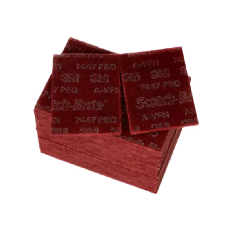 3M Scotch-Brite Maroon Hand Pad – 6 X 9 In, Very Fine Grade 1