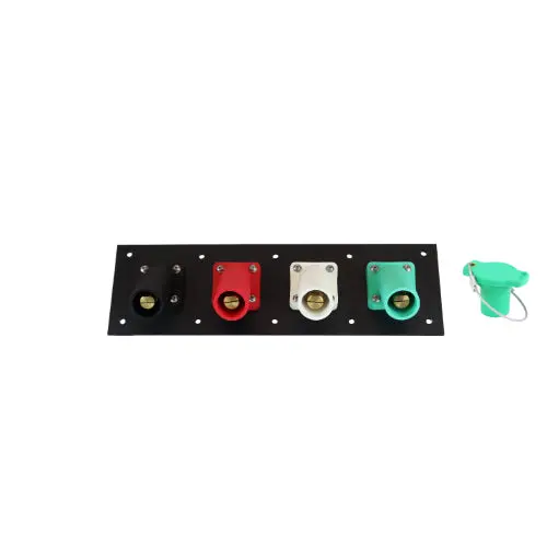 400A 4-Position Male Cam Lock Panel Featuring Dual Set Screws 7