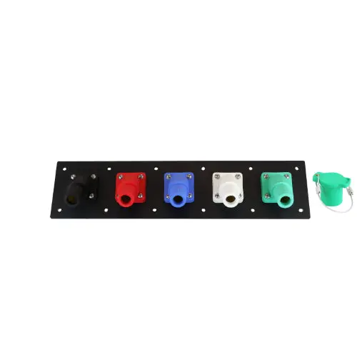 400A 5-Position Female Cam Lock Panel With Dual Set Screws 6