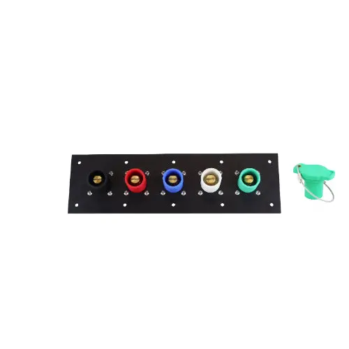 400A Male Threaded-Post Cam Lock Panel – 5-Position, Non-Metallic Housing 6