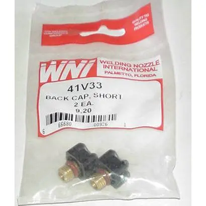 41V33 Short Tig Welding Back Cap – Durable Ceramic Construction, 2-Pack 1