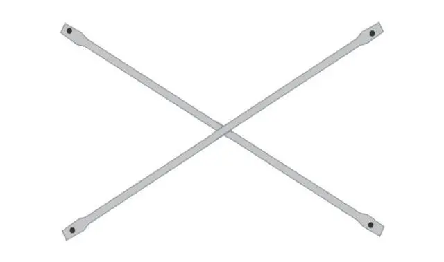 5-Foot Adjustable Scaffold Diagonal Brace For Standard Frame Systems 1