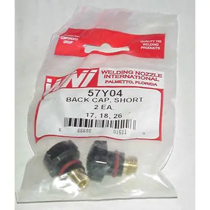 57Y04 Short-Style Tig Welding Back Cap – 2-Pack Replacement Set 1