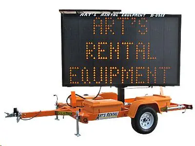 75" X 126" Solar-Powered Message Board Sign 1