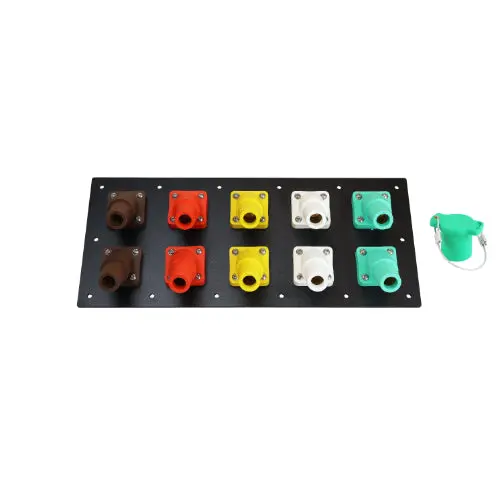 800A Cam Lock Panel – 10-Position, Female Double Set-Screw Termination 5