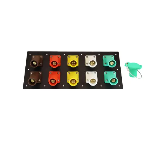 800A Cam Lock Panel – 10-Position, Male Double Set-Screw Design 5