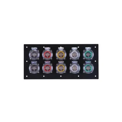 800A Cam Lock Panel – 10-Position, Male Threaded Post Layout 1