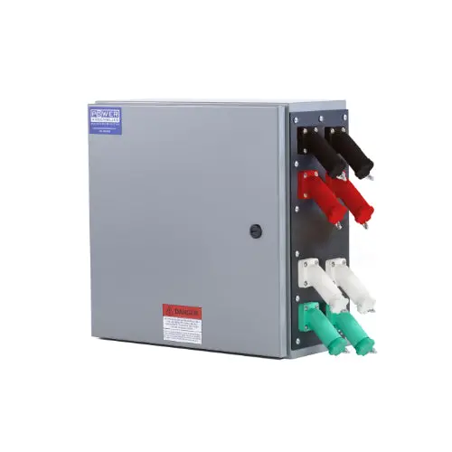 800A Dual-Set-Screw Cam Lock Box — 240V, Male Neutral 4
