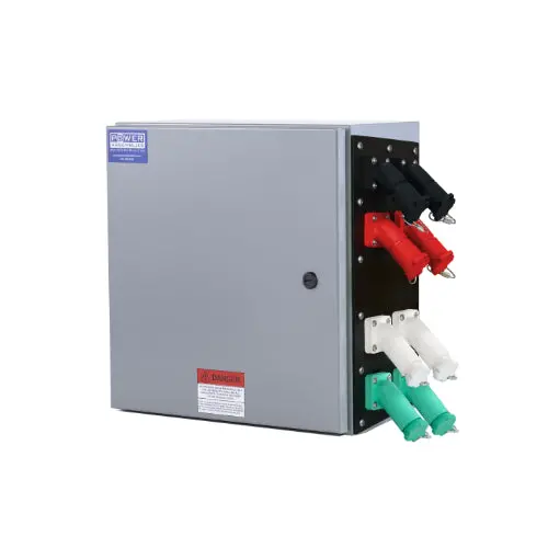 800A Threaded-Post Cam Lock Box — 240V, Male Neutral 6
