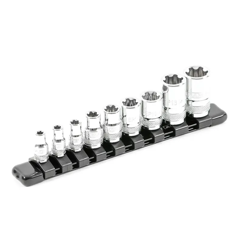 9-Piece External Torx Plus Socket Set – Metric Sae Hybrid 1