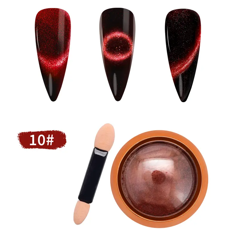9D Cat Eye Nail Chrome – Shade #10 Magnetic Effect 1