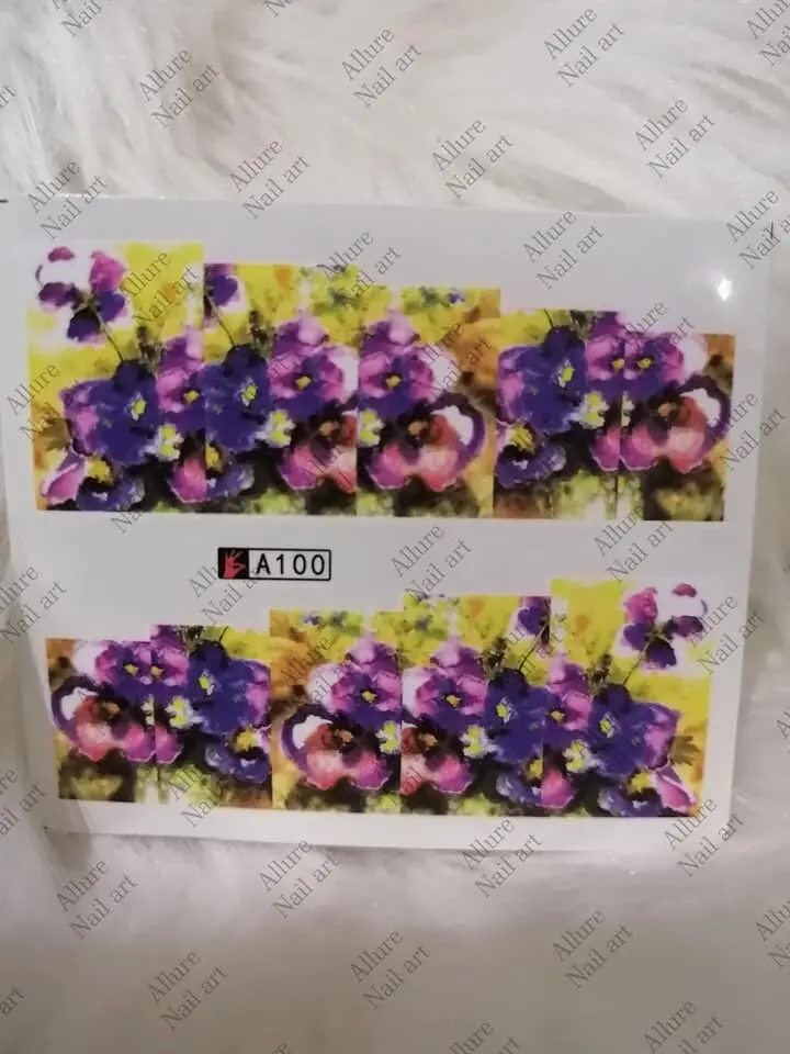 A100 Delicate Flower Nail Art Sticker 1