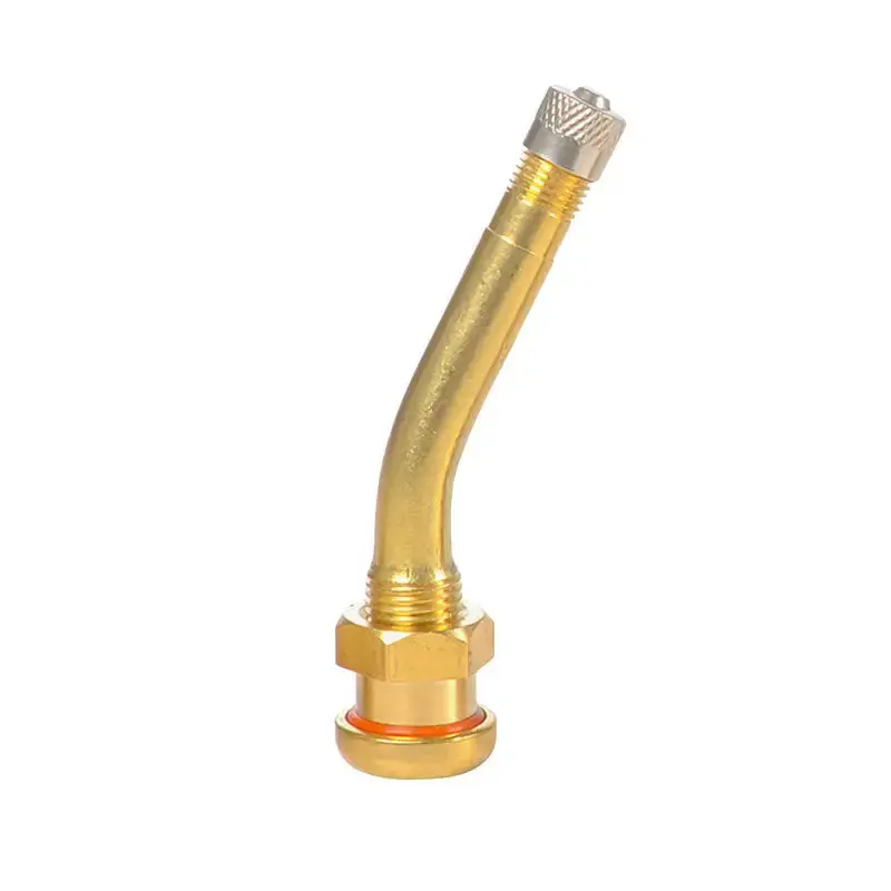 Aa 27-Degree Brass Clamp-In Truck Valve – Fits 9.7Mm Rim Holes 1