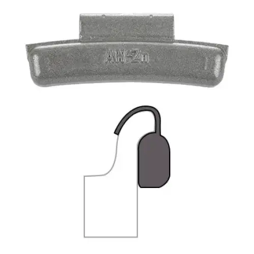 Aa "Aw" Zinc-Plated Clip-On Wheel Weights – 25 Per Box 1