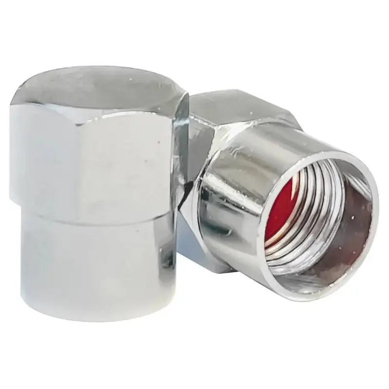 Aa Chrome Hex Valve Caps – Flat-Top Design, 100 Per Bag 1