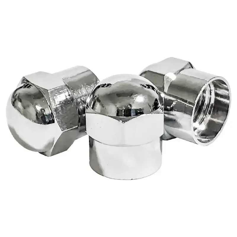 Aa Chrome Hexagon Tire Valve Caps – Box Of 100 1
