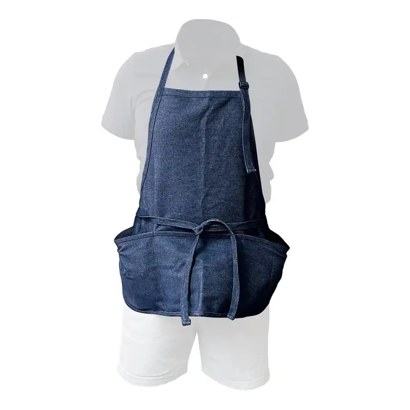 Aa Denim Shop Apron With Three Pockets – 24" X 28" (Each) 1