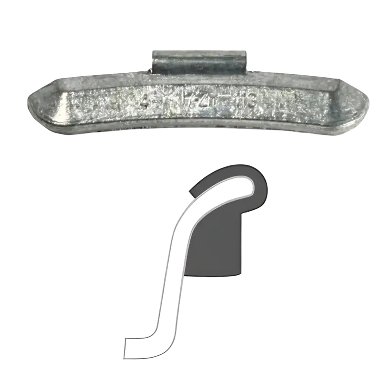 Aa I7 Uncoated Zinc Clip-On Wheel Weights 1