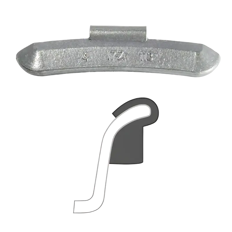 Aa I7 Zinc-Coated Clip-On Wheel Weights For Precision Balancing 1