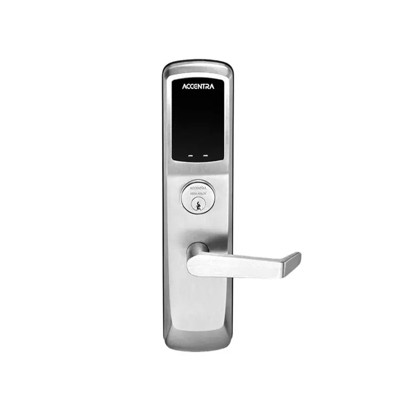 Accentra Au-Ntt623-Nr Nextouch Gen3 Rim Exit Device Trim – Capacitive Keypad, Cylinder Override, Augusta Lever, Grade 1, Us26D, Satin Chromium (626) 1