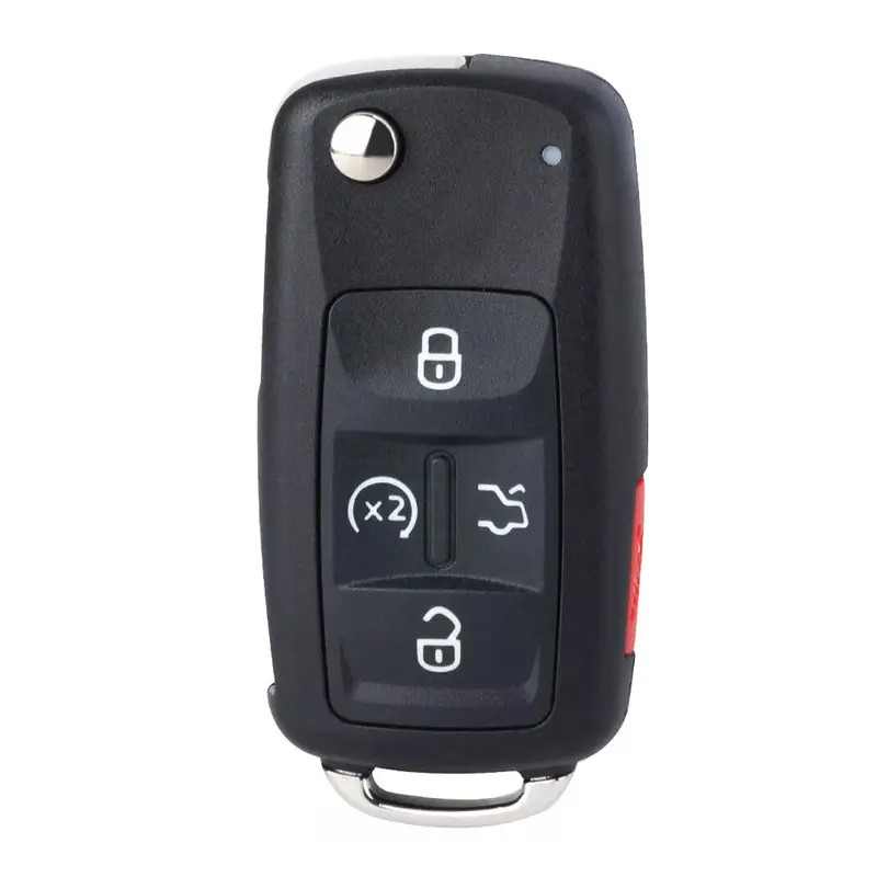 Aftermarket Flip Key Fob For 2017–2022 Volkswagen Passat – 5-Button Remote With Remote Start (Fcc Id: Nbgfs93N) 1