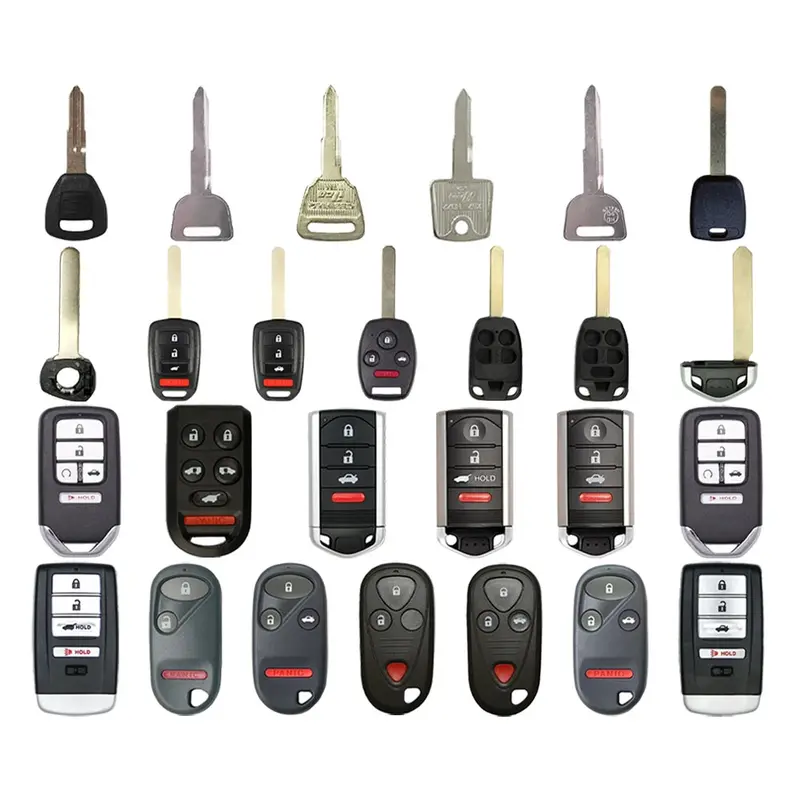 Aks Keys Honda/Acura Aftermarket Starter Kit: 30 Remotes, Shells, Blanks, Blades & Transponder Keys 1
