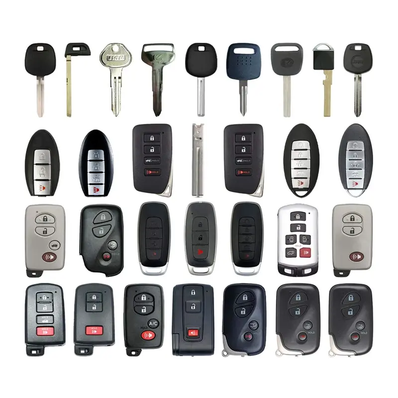 Aks Keys Toyota/Lexus Aftermarket Starter Kit: 30 Remotes, Shells, Blanks, Blades & Transponder Keys 1