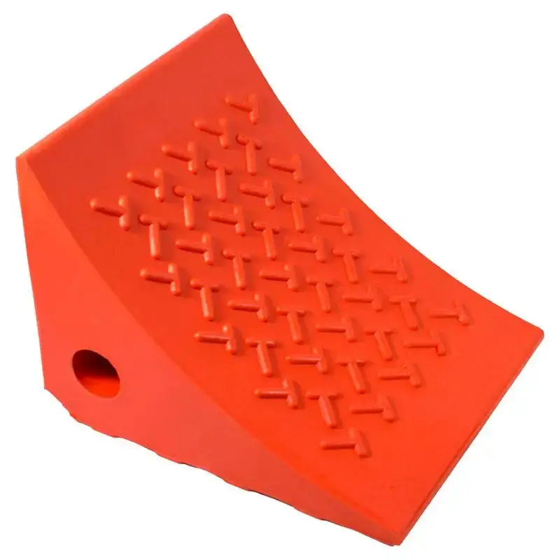 Ame 15309 Orange Urethane Wheel Chock – Individual Unit 1