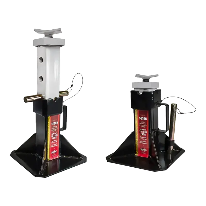 Ame 22-Ton Pin-Style Truck Stand With Adjustable Screw Top – Model 14405 1