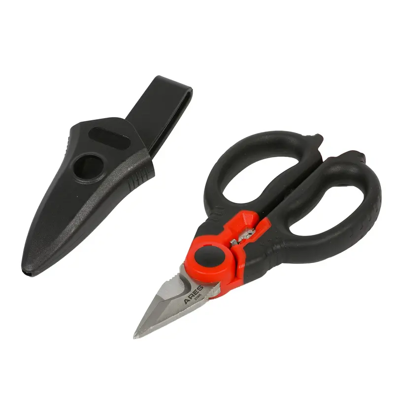 Ares 21005 Electrician Shears – 6-Inch Precision Cutting Tool With Protective Sheath 1