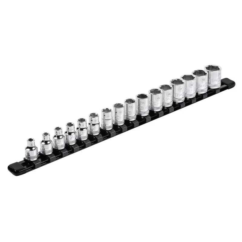Ares 70085 Single 3/8-Inch Drive Black Aluminum Socket Rail 1
