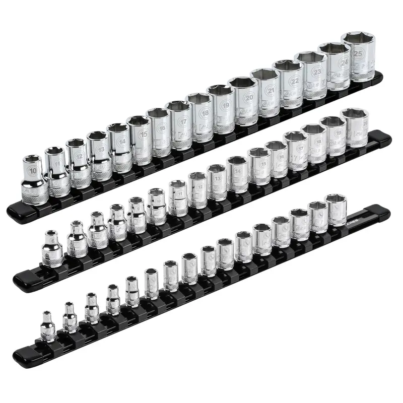 Ares 70087 3-Piece Black Aluminum Socket Rail Kit 1