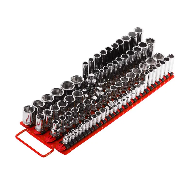 Ares 70177 80-Piece Socket Storage Holder With Magnetic Rails 1