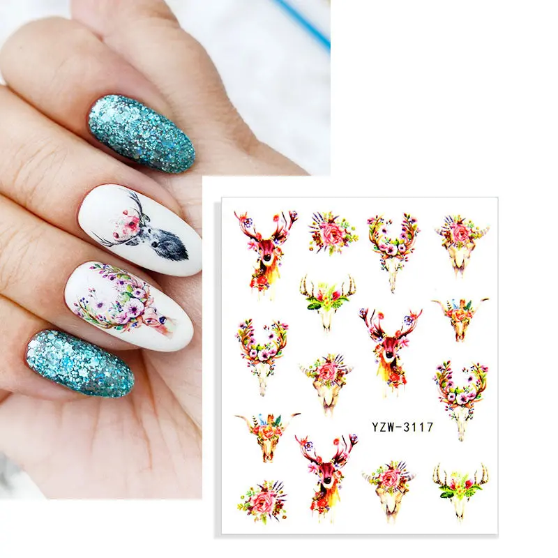Art Deco Nail Art Decal Yzw3117 1