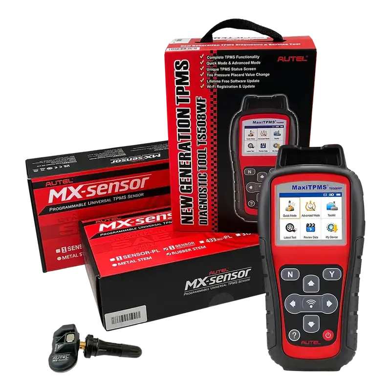 Autel Mx-Sensor Tpms Sensor Pack (40-Pack) With Ts508Wf Programming Tool 1