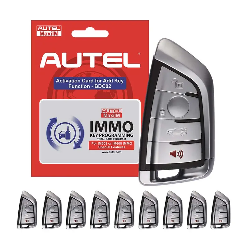 Autel Software Card With 4-Button Bmw Ikey Bundle – Standalone G-Chassis Key Programming Solution 1