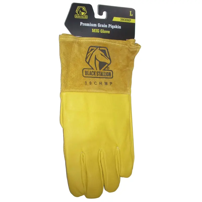 Black Stallion 39Chmp Premium Pigskin Mig Welding Gloves – Large 1